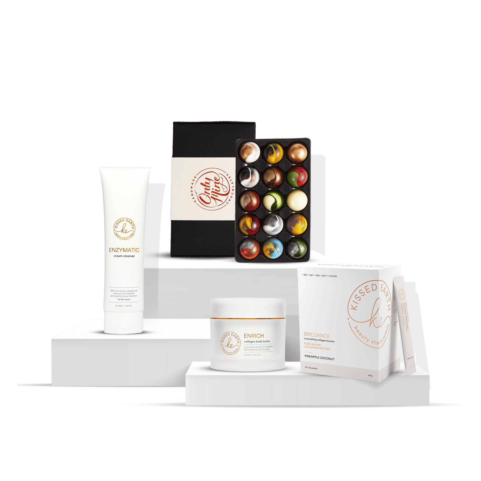Premium Skin Care and Chocolate Gift Pack